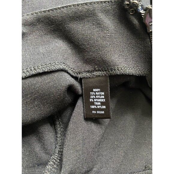 Express Black Mini Skirt Knotted Mesh Side‎ Zip Sz 2 NEW - Picture 6 of 8